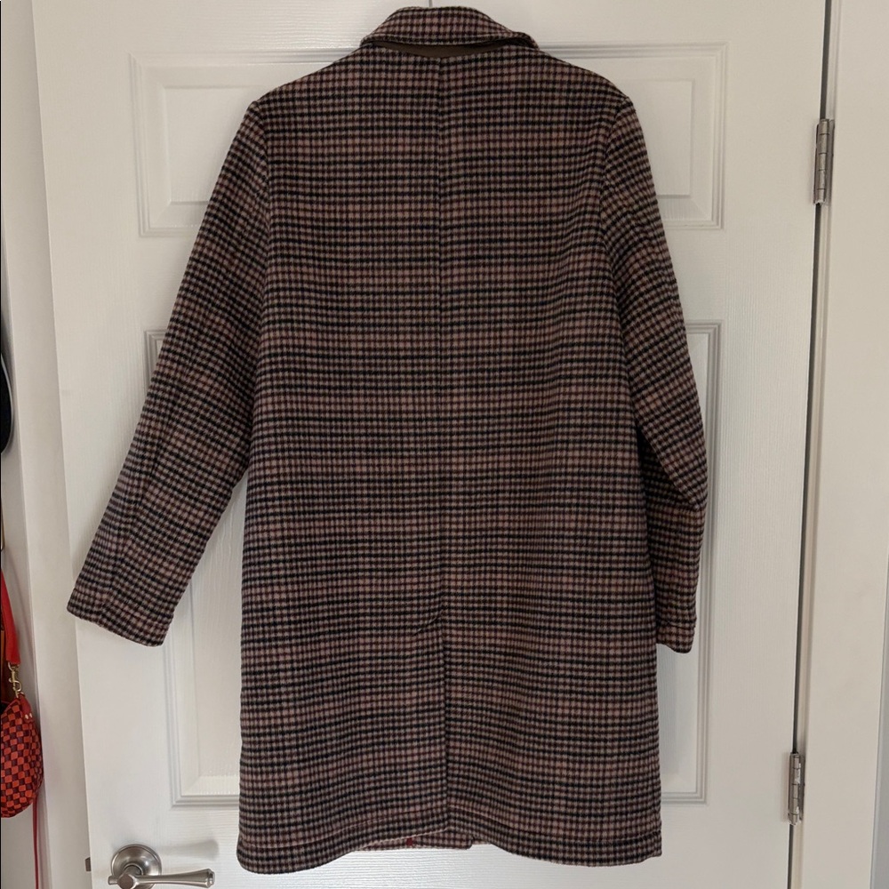 Scotch & Soda Brown Plaid Wool Coat - Picture 11 of 11